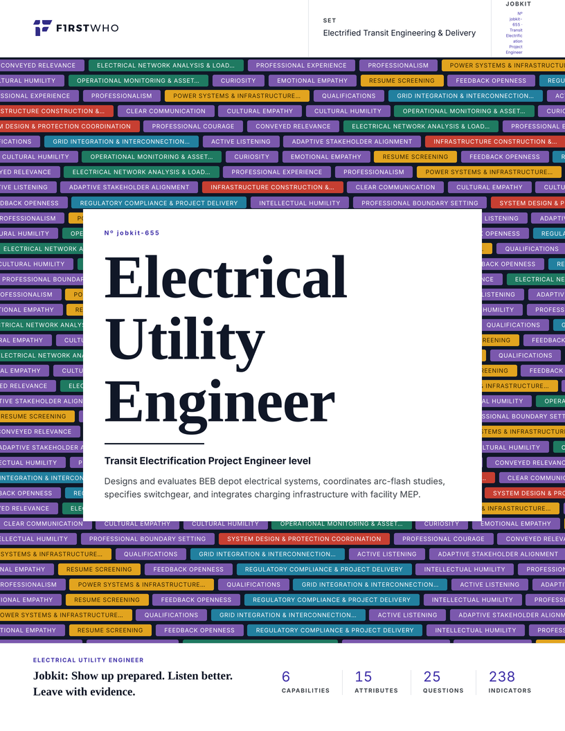 Cover of the Electrical Utility Engineer job kit