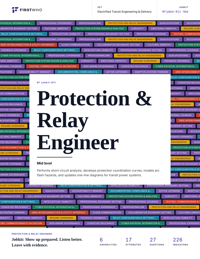 Cover of the Protection & Relay Engineer job kit