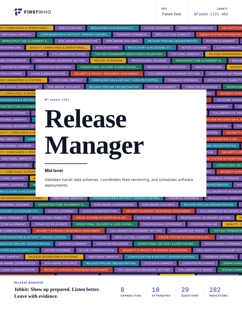 Cover of the Release Manager job kit